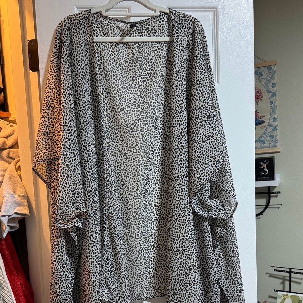 Lane Bryant Monochrome Patterned Swim Coverup